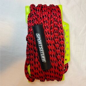 Red and Black Tow Rope